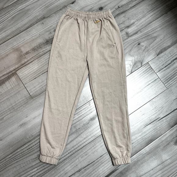 Gymshark x Whitney Simmons Fitted Jogger Sweatpants Mink Sz X-Small - Picture 2 of 7